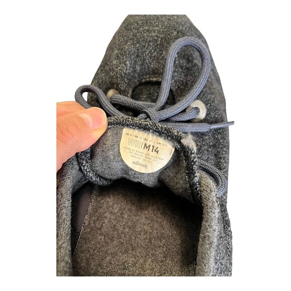 ALLBIRDS Wool Runners Sneakers Gray Lace Up Round Toe Shoe Soft Cozy Men 14 EUC - Picture 6 of 8
